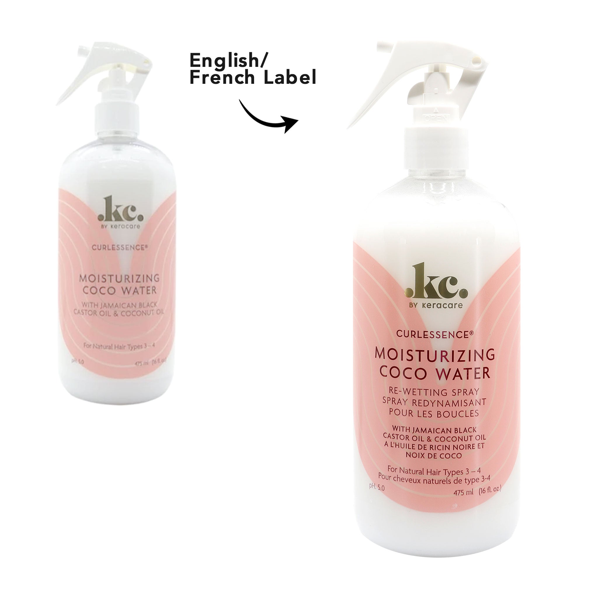 KC BY KERACARE CURLESSENCE Moisturizing COCO Water (16oz)