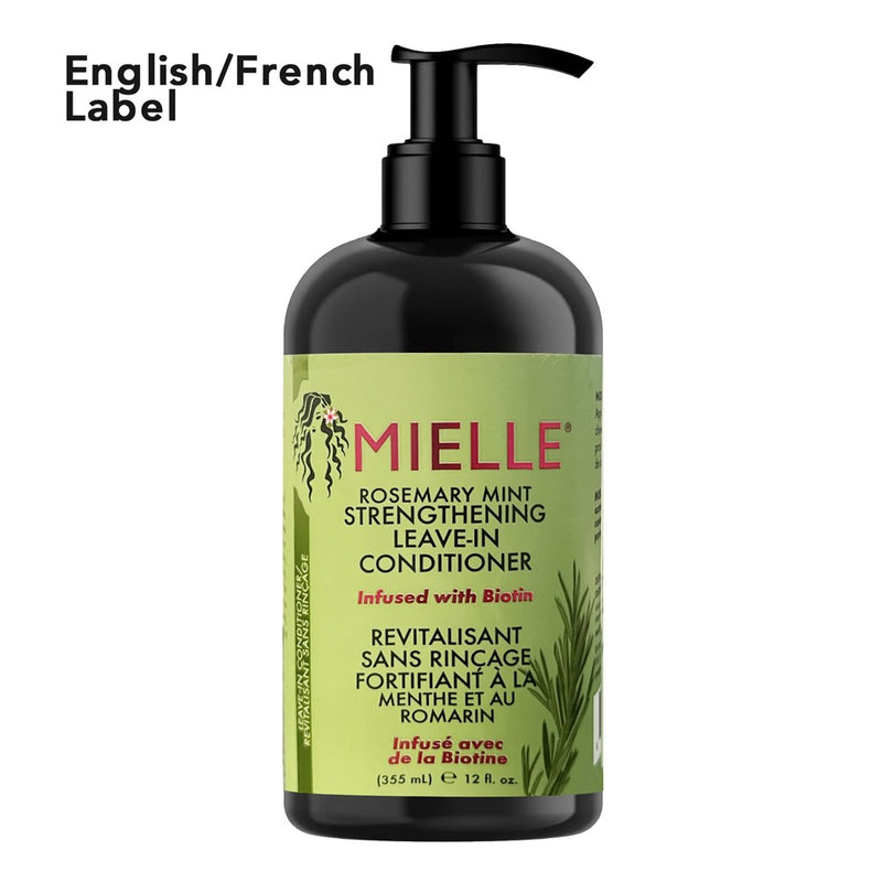 MIELLE Rosemary Mint Strengthening Leave In Conditioner (12oz)