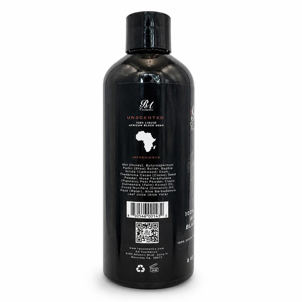 RA COSMETICS 100% Liquid Black Soap (8oz)