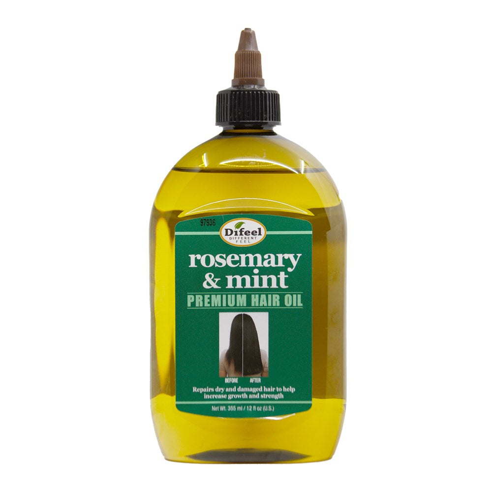 Difeel(Sunflower) Rosemary Mint Premium Hair Oil (12oz)
