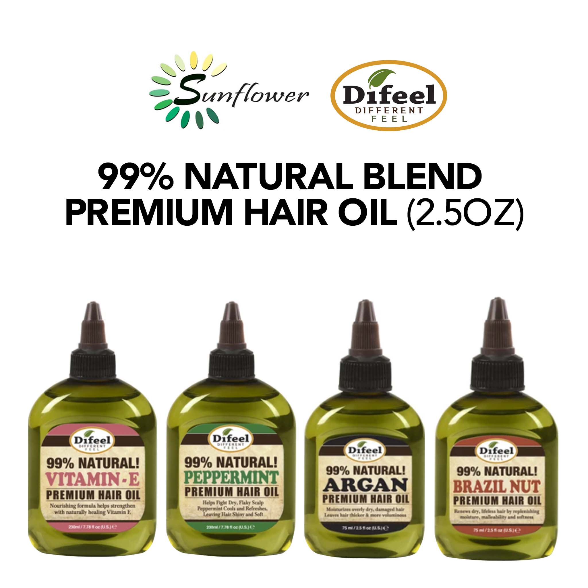 Difeel(Sunflower) 99% Natural Blend Premium Hair Oil - Aone Beauty Supply Online Store