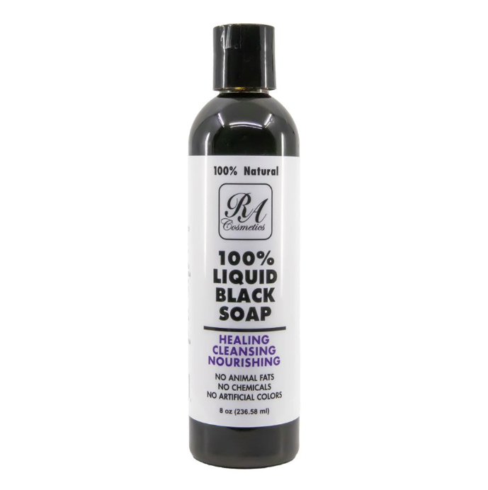 RA COSMETICS 100% Liquid Black Soap (8oz)