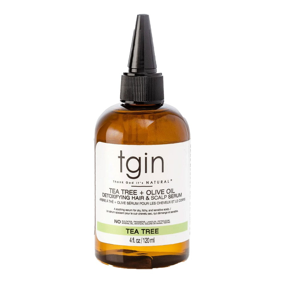 TGIN TEA TREE + OLIVE OIL Detoxifying Hair & Scalp Serum (4oz)