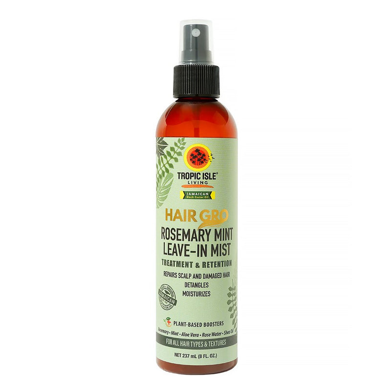TROPIC ISLE LIVING Jamaican Black Castor Oil Hair Gro Rosemary Mint Leave-In Mist (8oz)