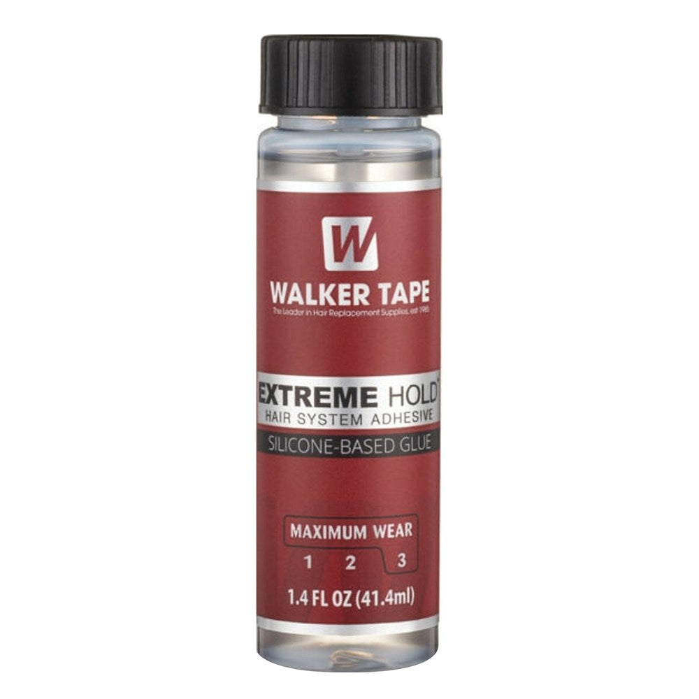 Walker Tape Extreme Hold adhesive bottle on a white background
