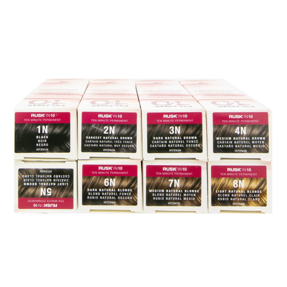 RUSK IN 10 Permanent Cream Color (3.4oz)