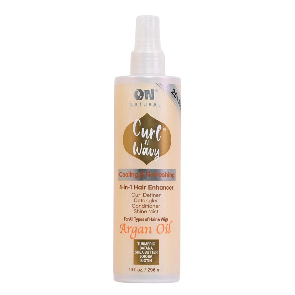 ON NATURAL Curl & Wavy Argan 4-In-1 Enhancer Conditioner & Detangler