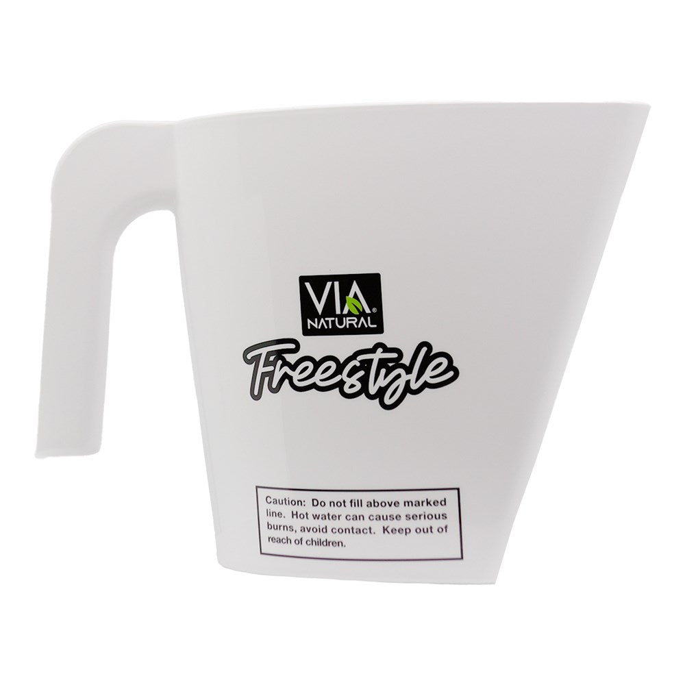 VIA NATURAL Hot Water Braid Dipper Jar White - Aone Beauty Supply Online Store