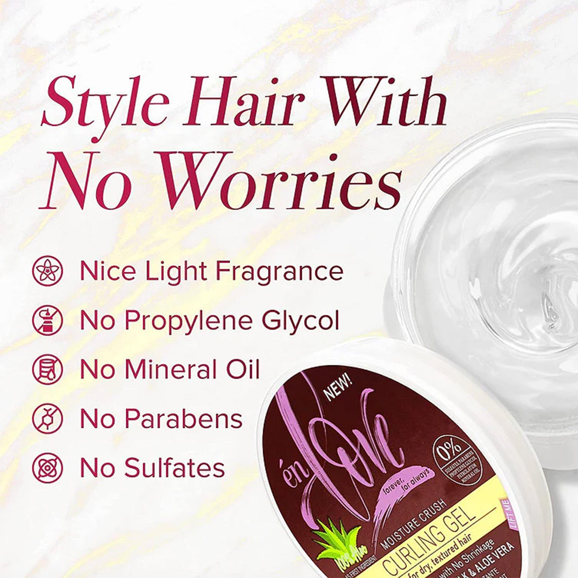 EN LOVE Moisture Crush Curling Gel (10oz)