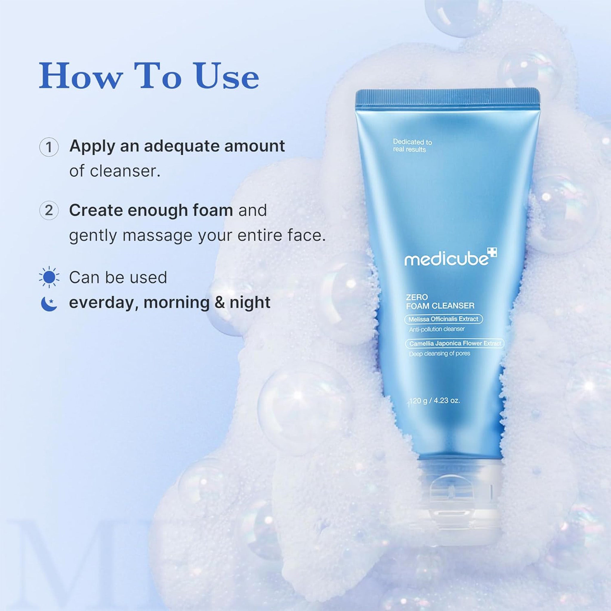 MEDICUBE ZERO FOAM CLEANSER 120ml