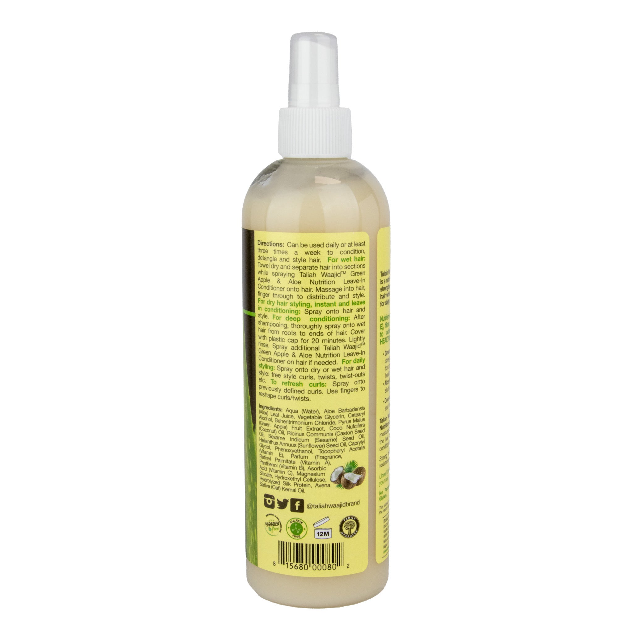 TALIAH WAAJID Green Apple & Aloe Nutrition Leave-In Conditioner (12oz)