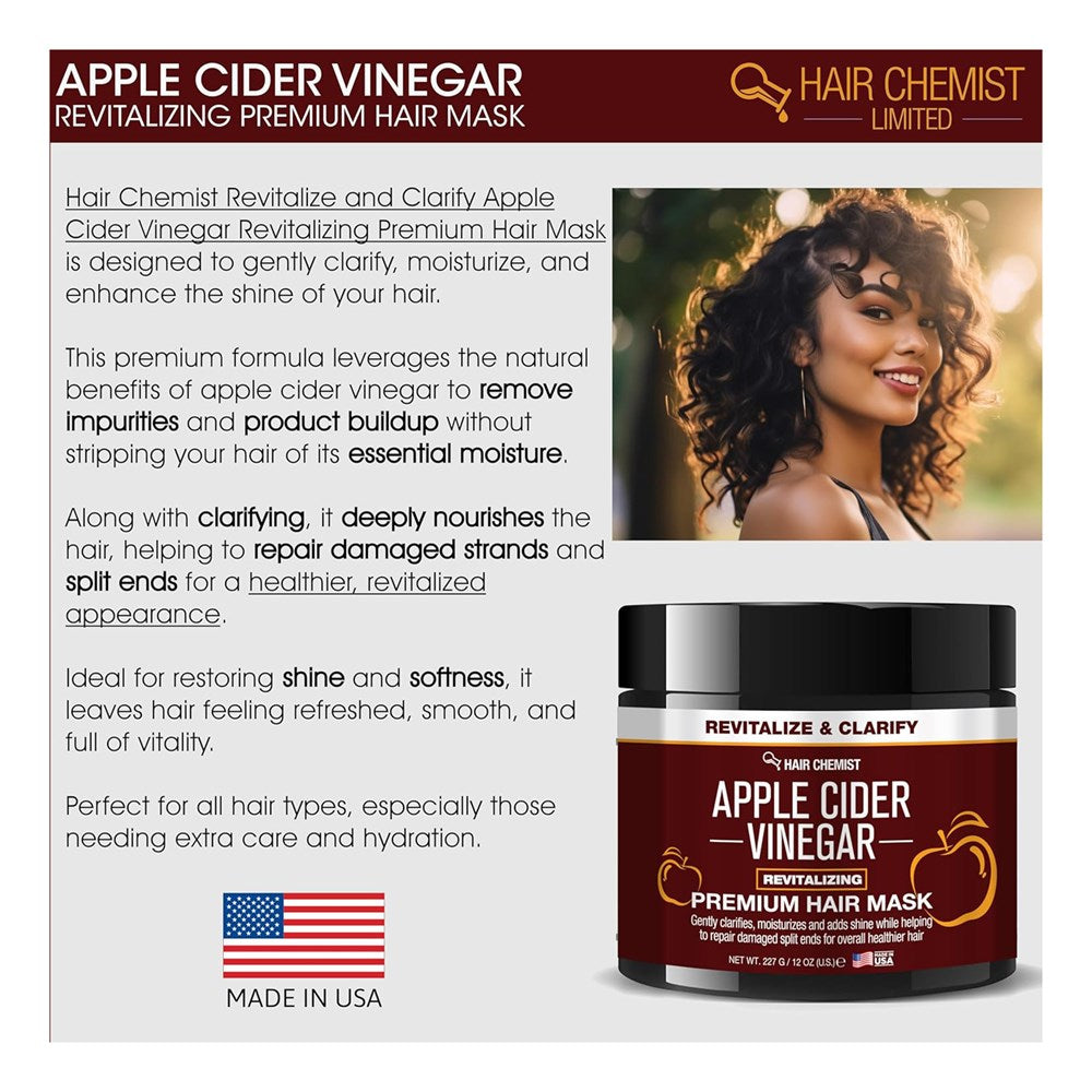 HAIR CHEMIST LIMITED Apple Cider Vinegar Premium Hair Mask (12oz)