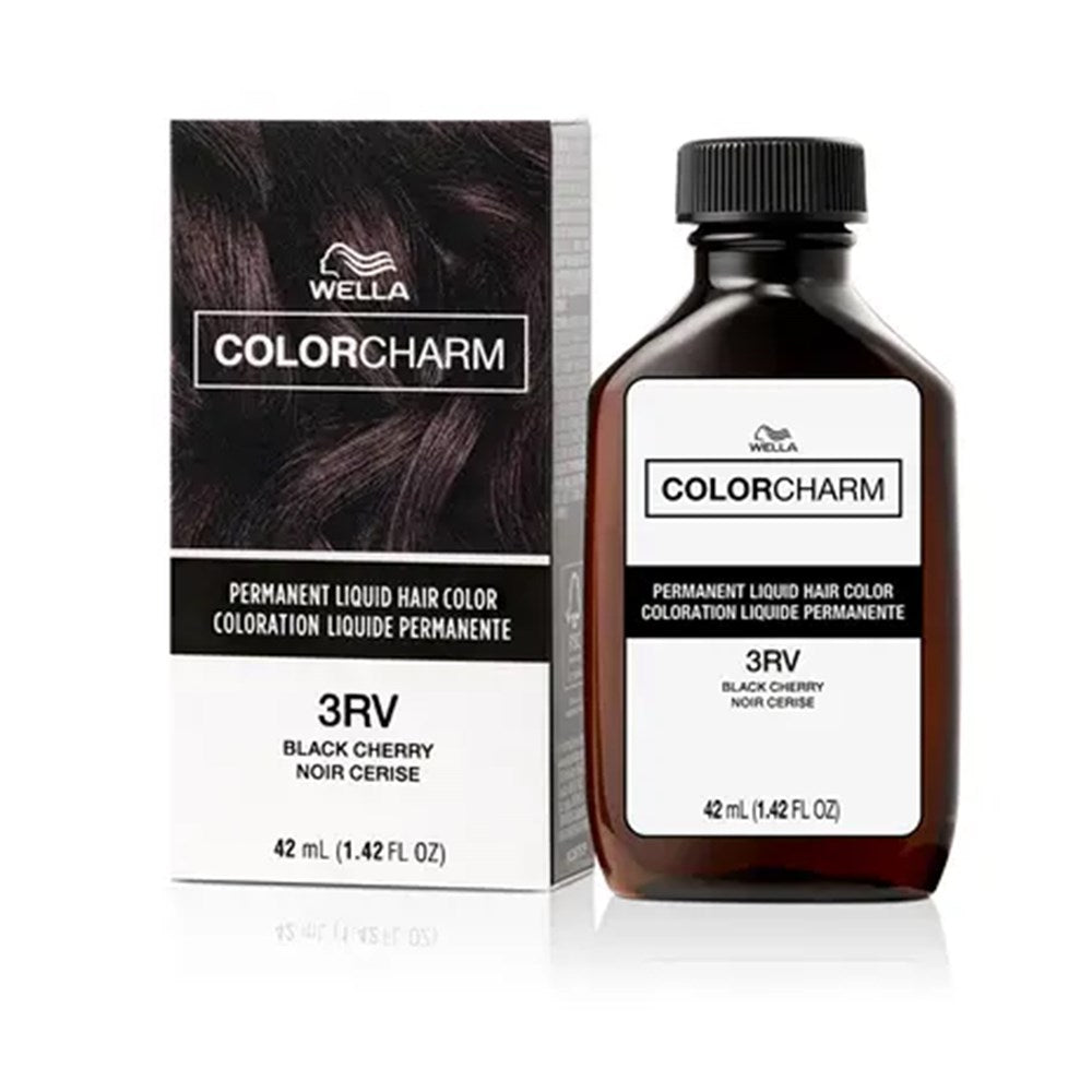 Wella Color Charm hair color bottle and packaging on a white background