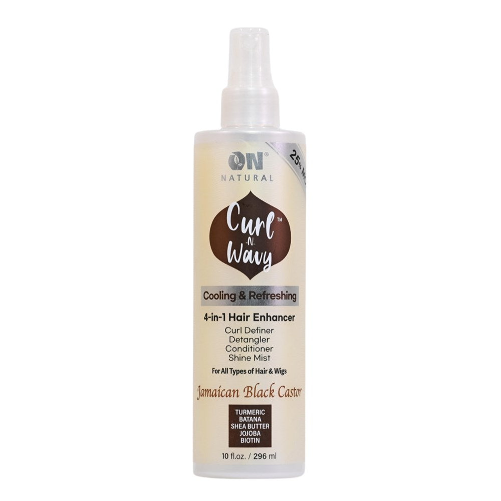 ON NATURAL Curl & Wavy Jamaican Black Castor 4 In 1 Hair Enhancer
