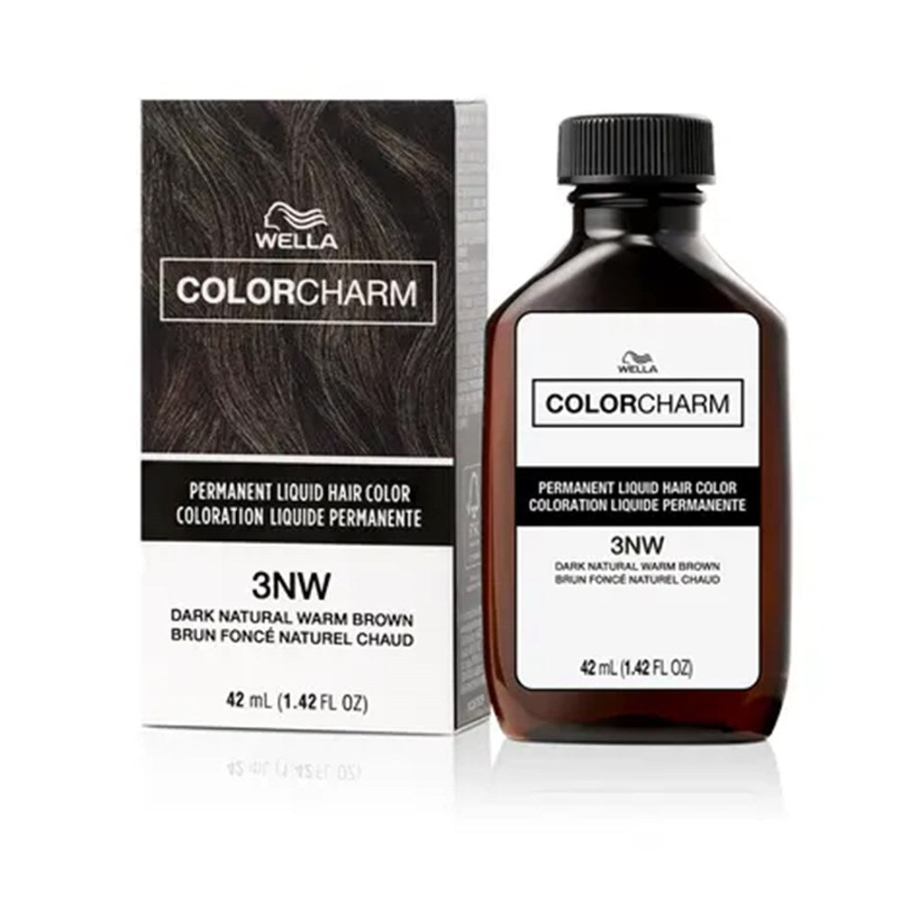 Wella Color Charm hair color bottle and packaging on a white background
