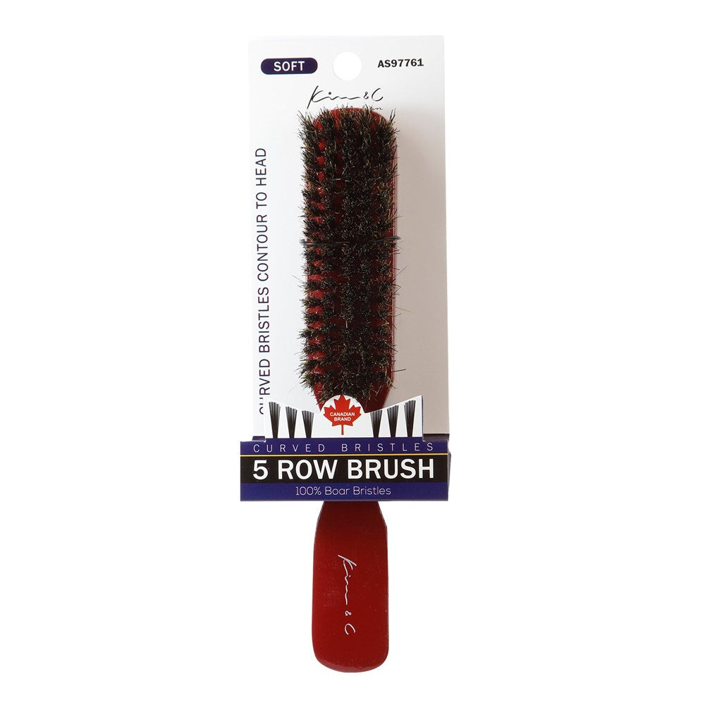 KIM & C Curved Brush Premium Boar Brush - Aone Beauty Supply Online Store
