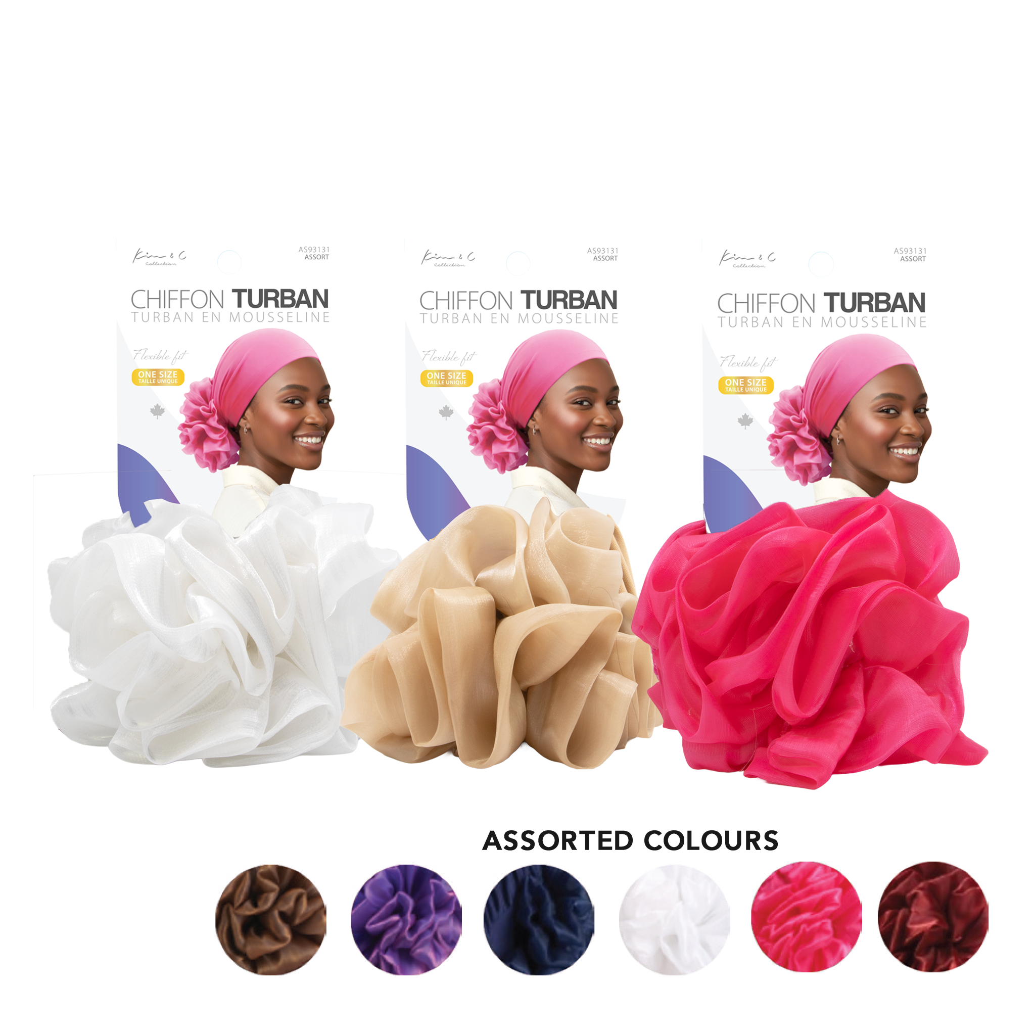 Kim & C Premium chiffon Turban