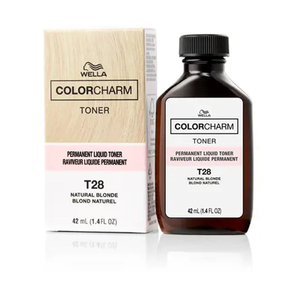 Wella Color Charm toner bottle and packaging on a white background