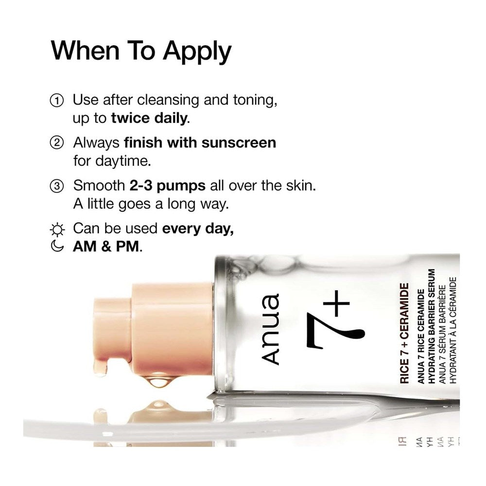 ANUA 7 Rice Ceramide Hydrating Barrier Serum (50ml)