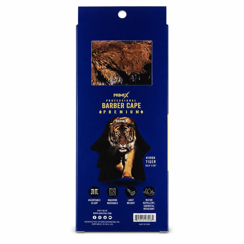 ANNIE PrimeX Premium Barber Cape - Tiger
