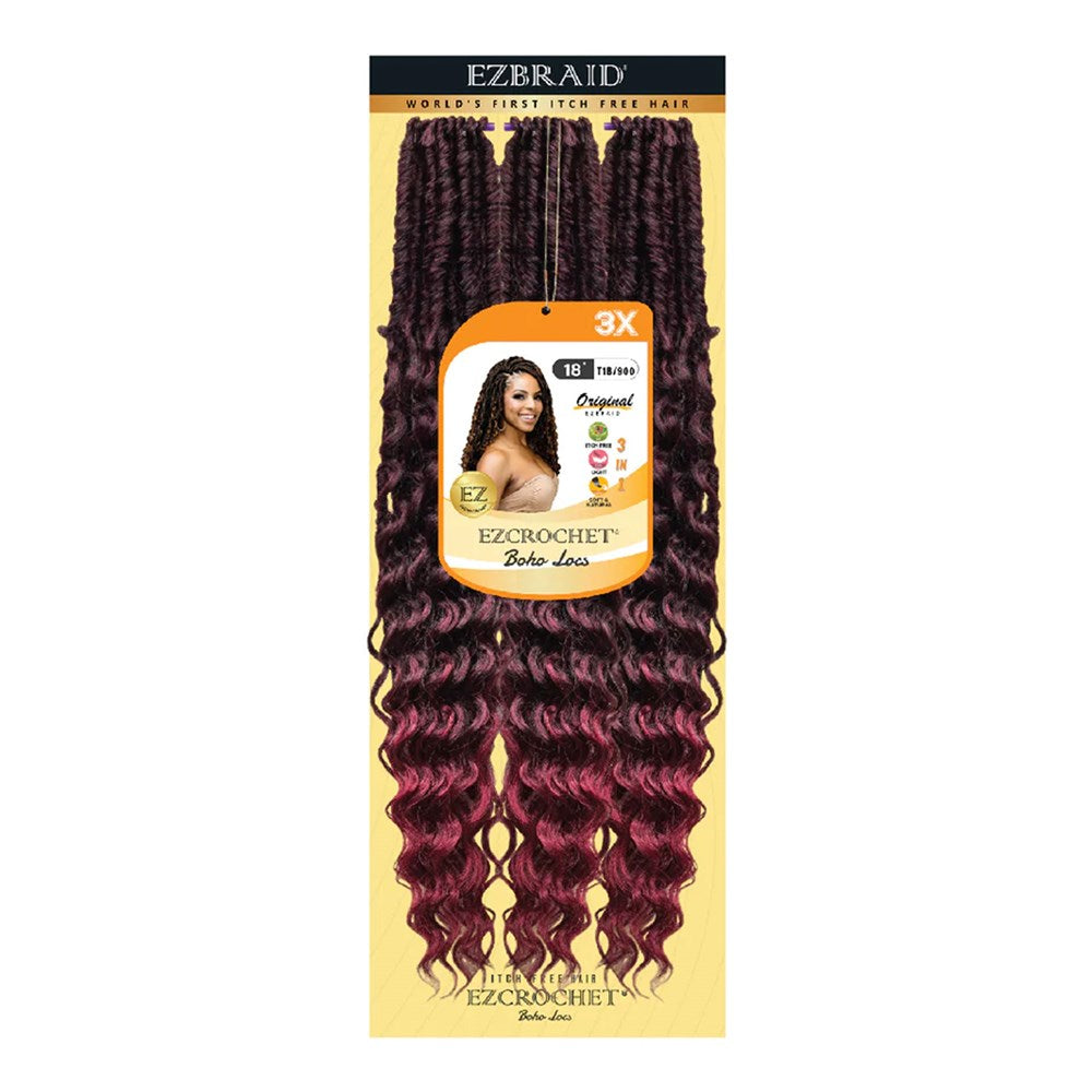 EZBRAID Ezcrochet 3X Boho Locs Braid (18inch)