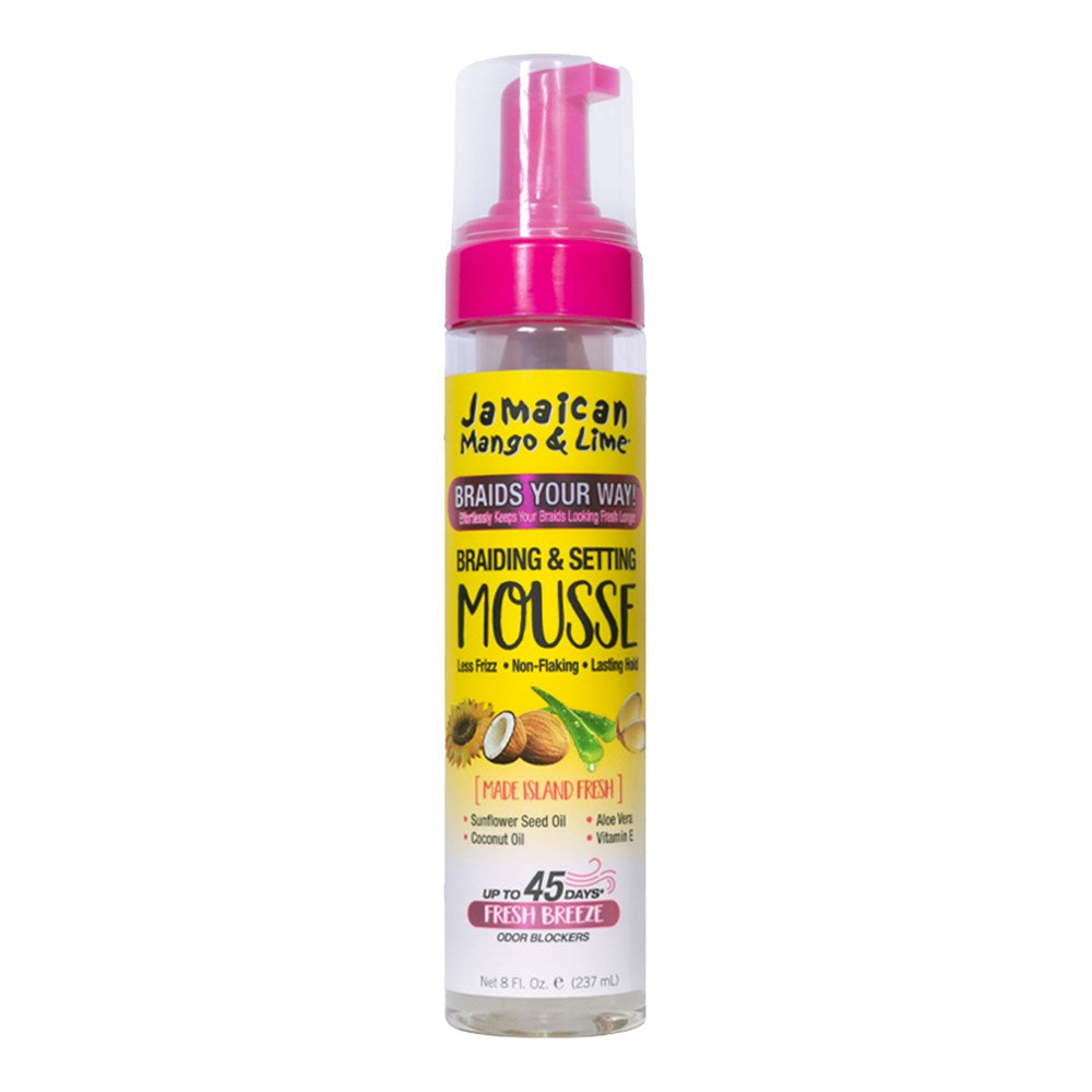 JAMAICAN MANGO & LIME Braids Your Way Shine & Molds Mousse - Aone Beauty Supply Online Store