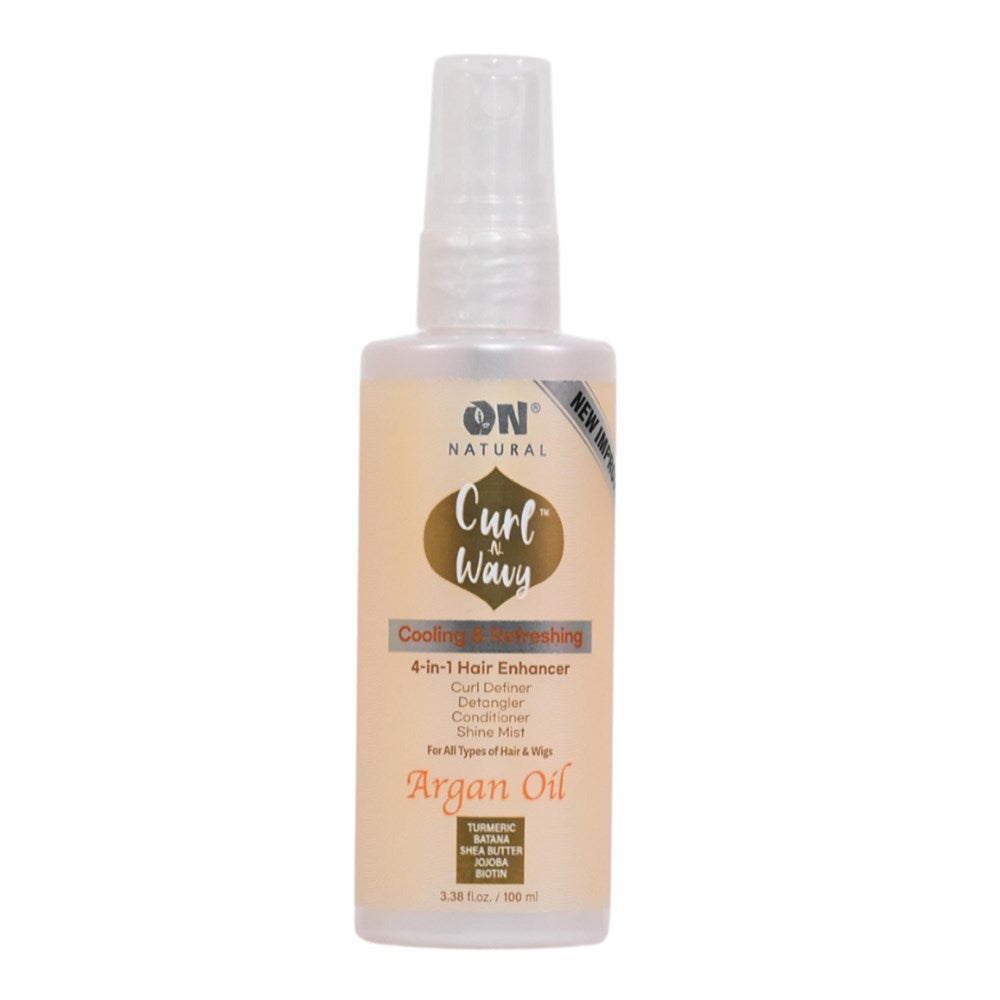ON NATURAL Curl & Wavy Argan Oil 4 In 1 Hair Enhancer