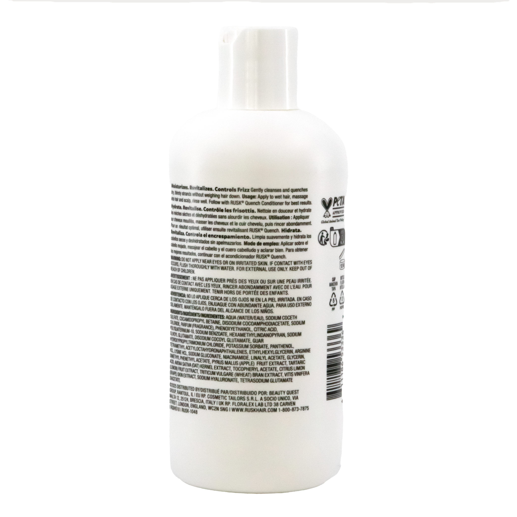 RUSK Quench Intense Hydration Shampoo (10 oz)