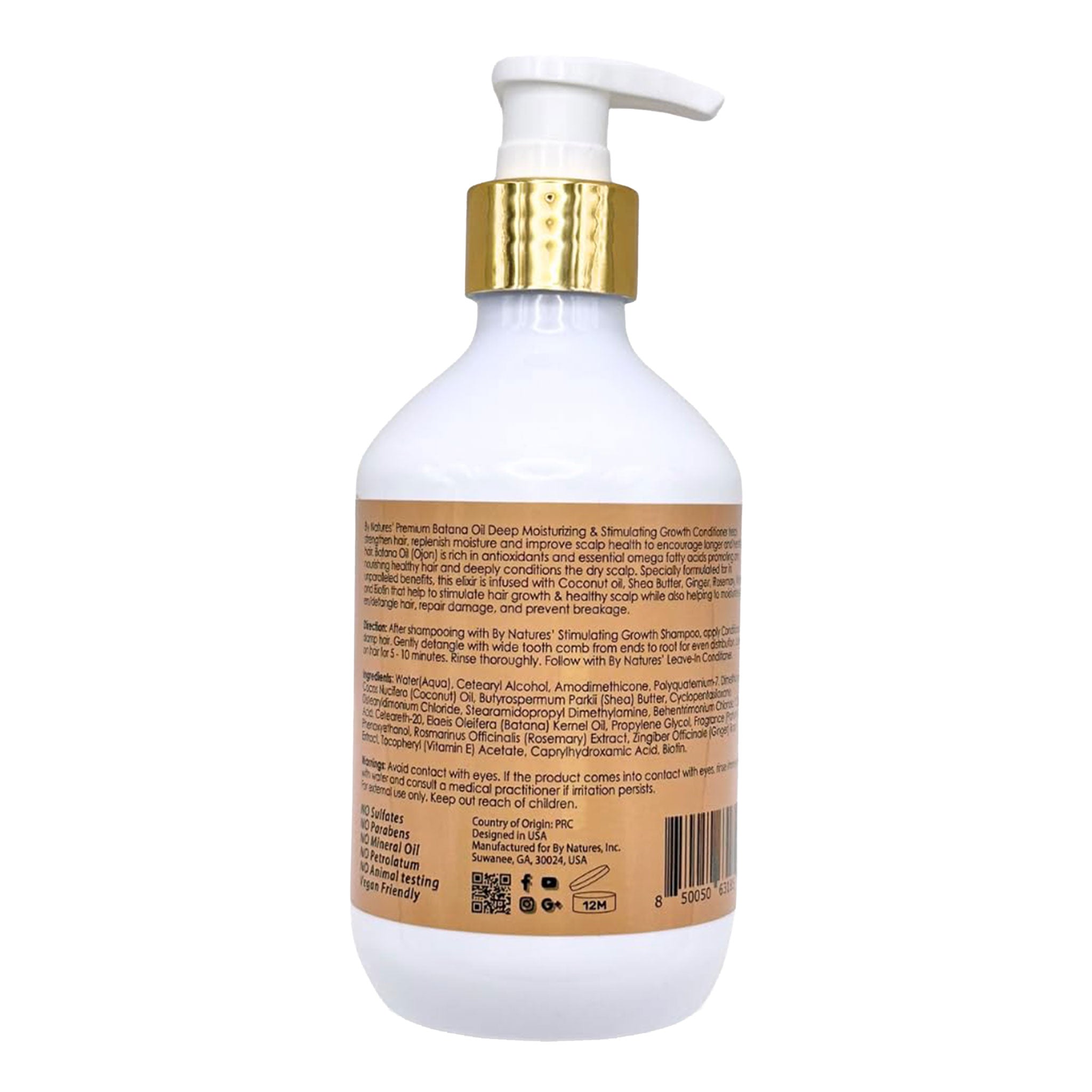 BY NATURES Batana Oil Moisture & Stimulating Growth Conditioner (12oz)