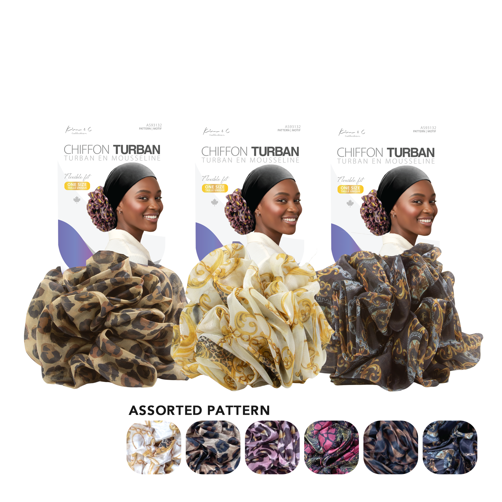 Kim & C Premium chiffon Turban
