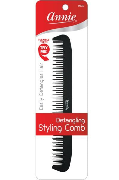 ANNIE Detangling Styling Comb Black