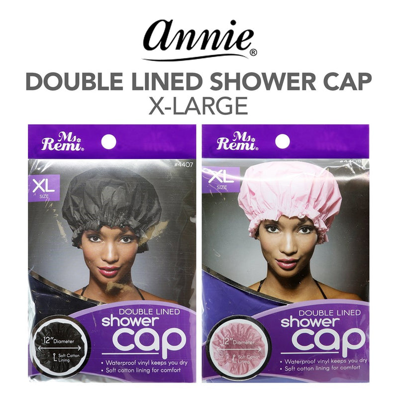 ANNIE Double Lined Shower Cap [X-Large]