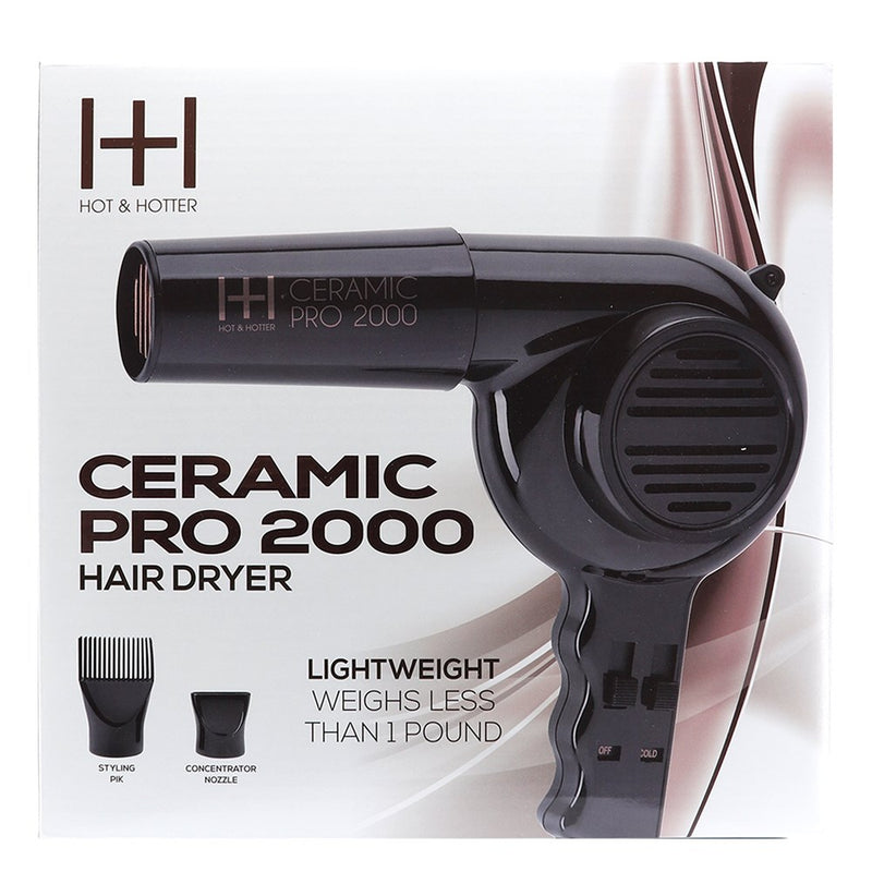 ANNIE Hot & Hotter Ceramic Pro 2000 Dryer with Extra Piks