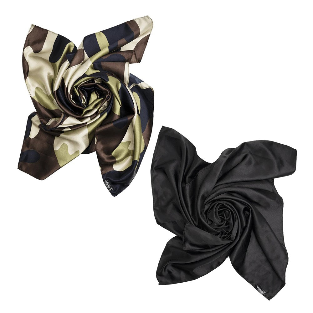 Broadus Collection Headwrap Scarf Black 36in x 36in