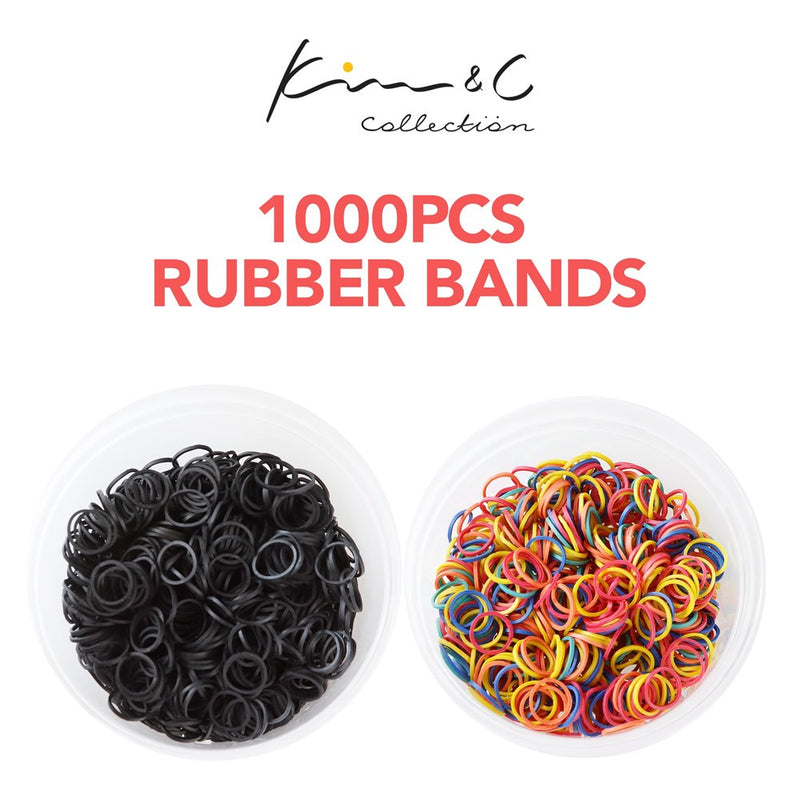 KIM & C 1000pcs Rubber Bands