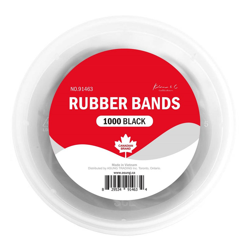 KIM & C 1000pcs Rubber Bands