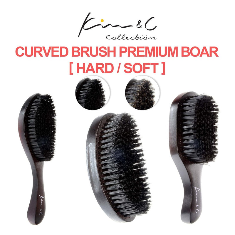 KIM & C Curved Brush Premium Boar