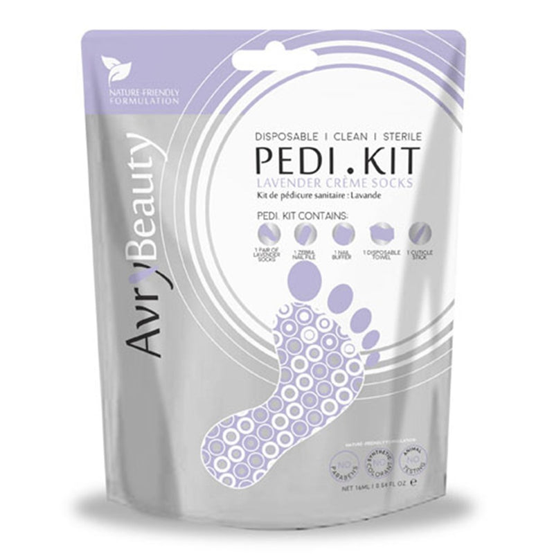 AVRY BEAUTY All-In-One PEDI Kit with Lavender Socks (Discontinued)