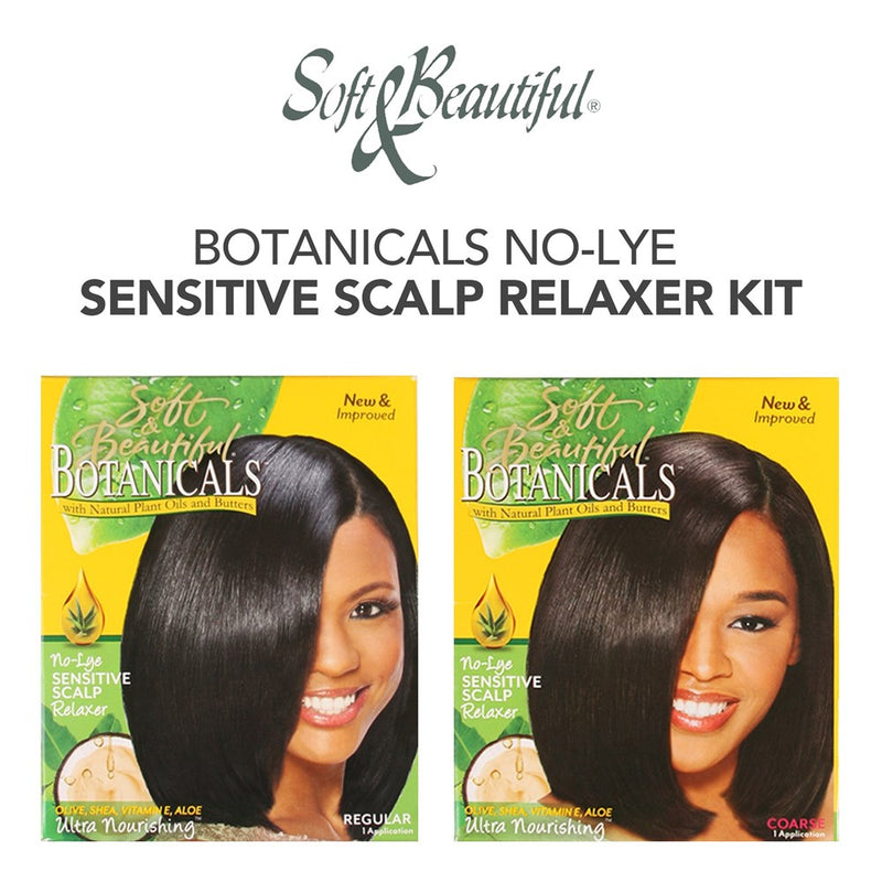 SOFT & BEAUTIFUL Botanicals No-Lye Sensitive Scalp Relaxer Kit