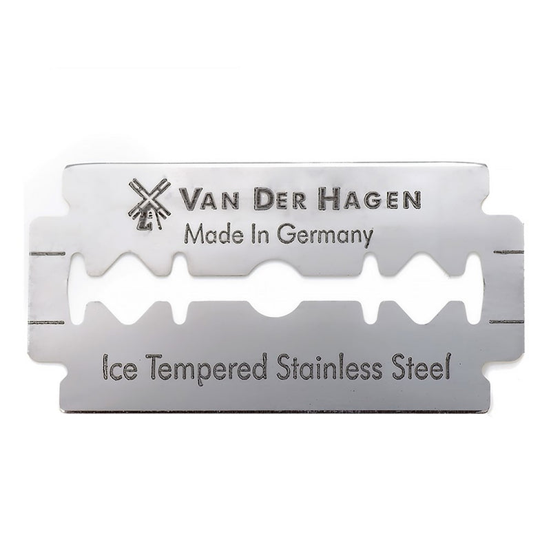 VAN DER HAGEN  Ice Tempered Stainless Steel Razor Blades (5 Blades)