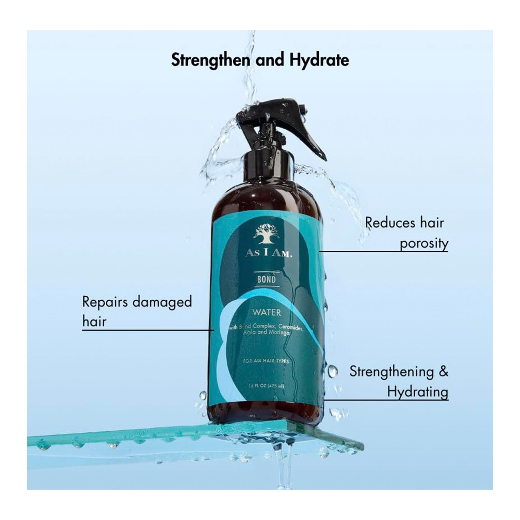 AS I AM Bond Water (16oz)