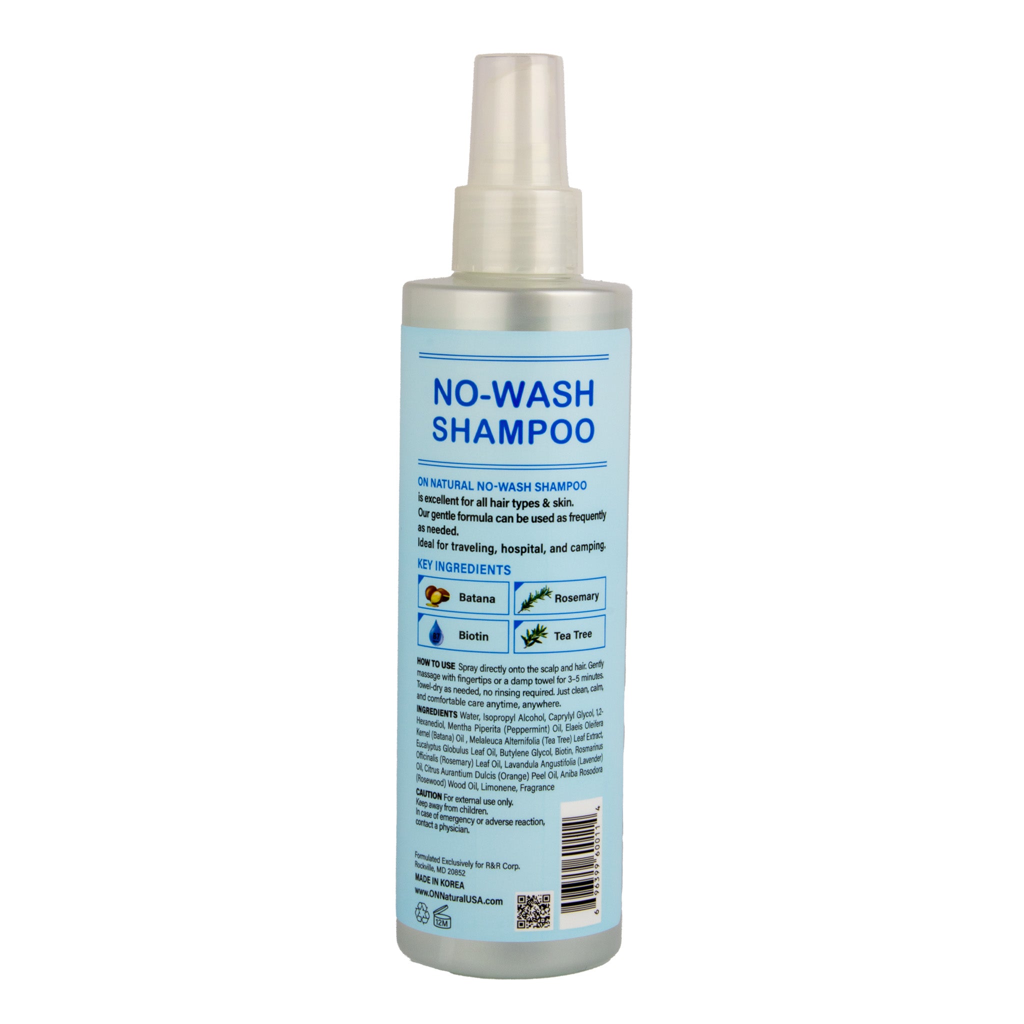 ON NATURAL No Wash Shampoo (8oz)