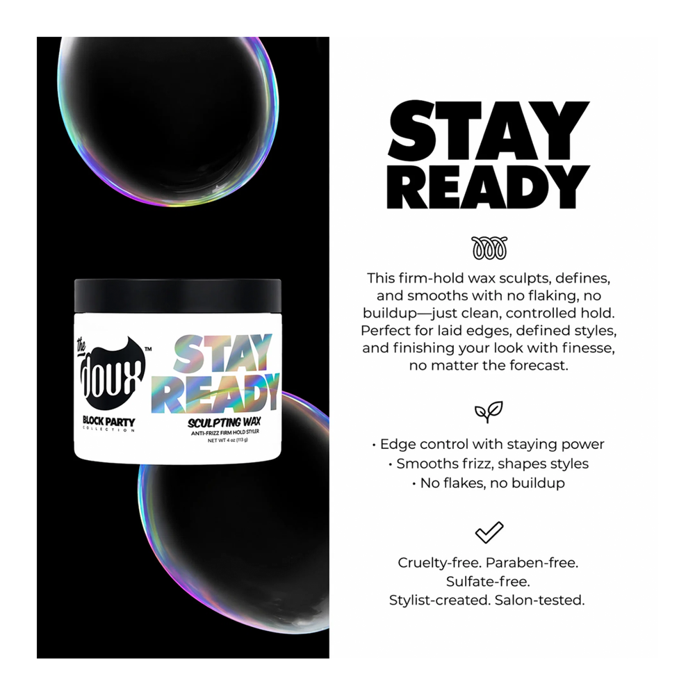 THE DOUX Block Party Stay Ready Sculpting Wax (4oz)