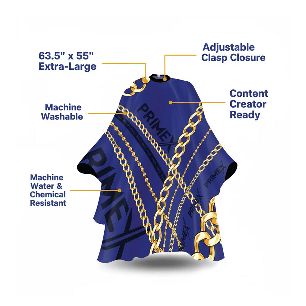 ANNIE PrimeX Premium Barber Cape - Chain