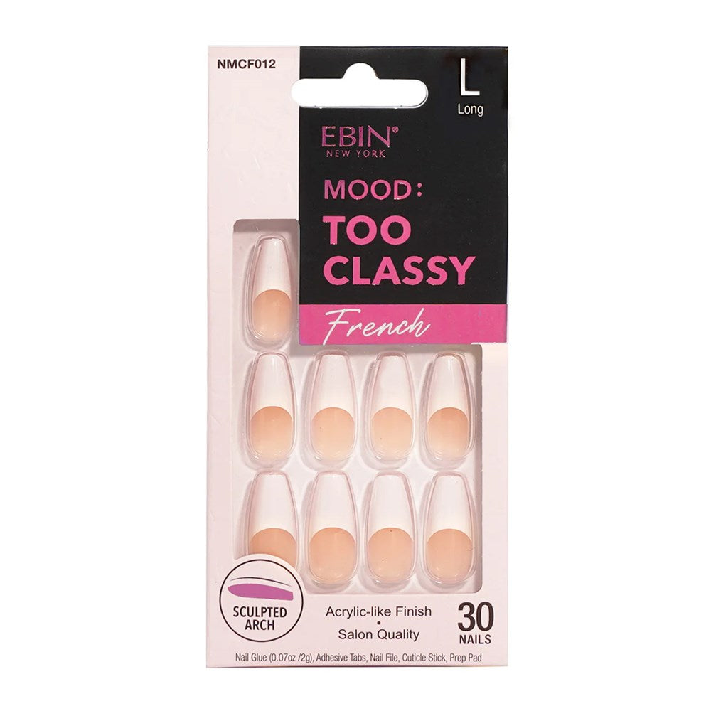 EBIN Mood Too Classy French Nail Tips