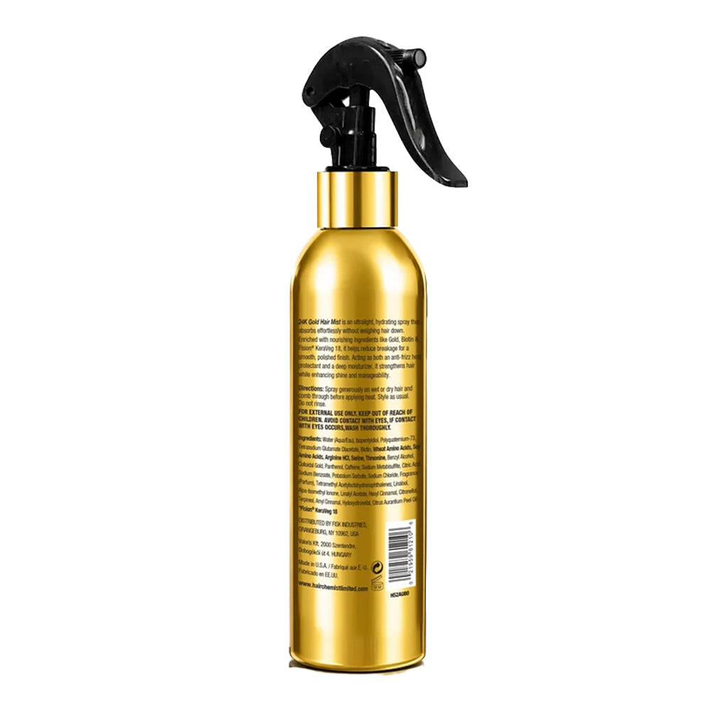 HAIR CHEMIST LIMITED 24k Gold Heat Protection Mist (8 oz)