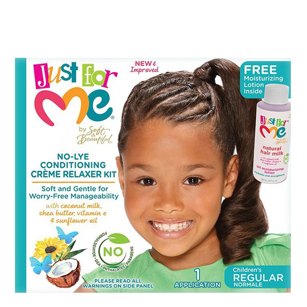 JUST FOR ME No-Lye Conditioning Creme Relaxer Kit