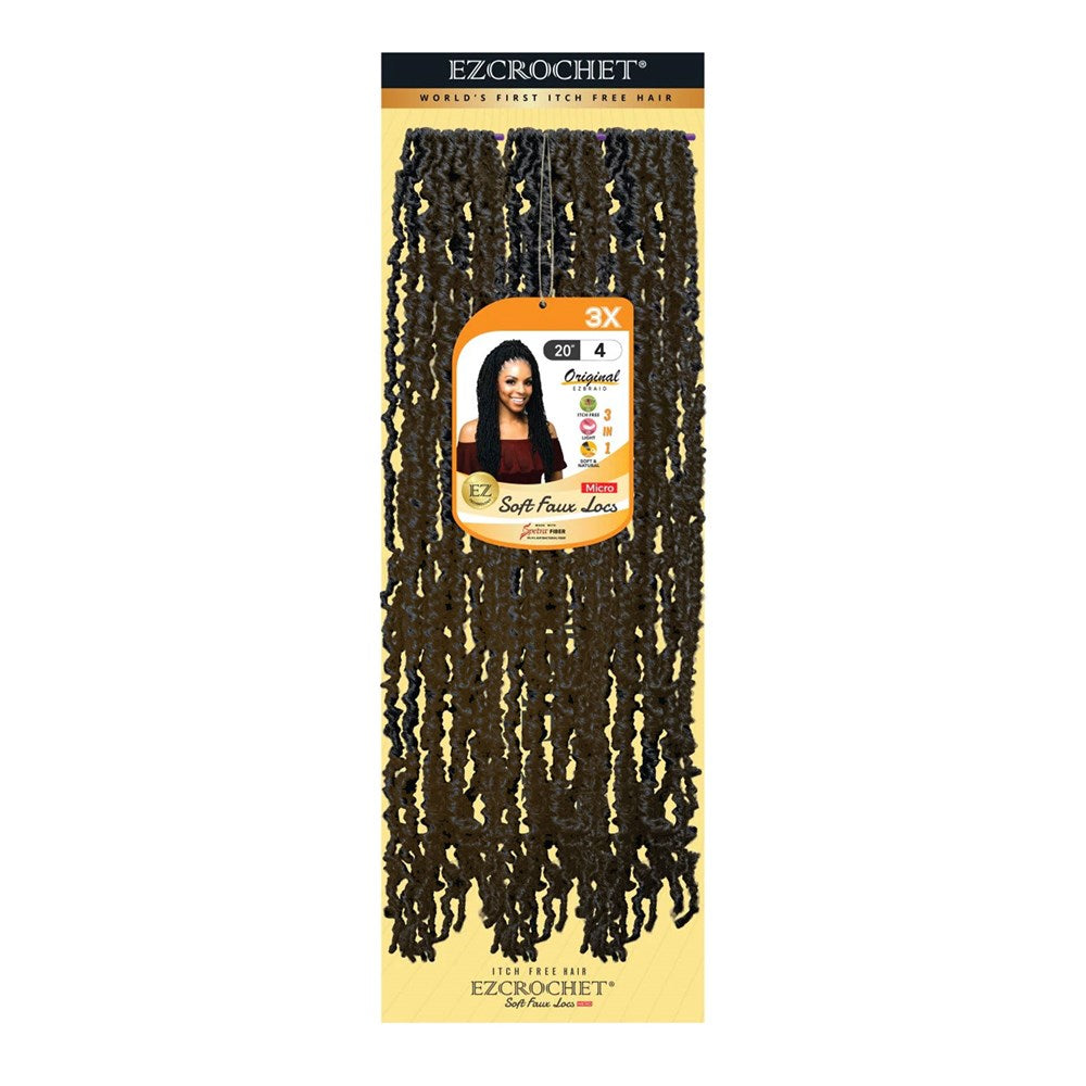 EZBRAID Ezcrochet 3X Soft Faux Locs Braid (20inch)