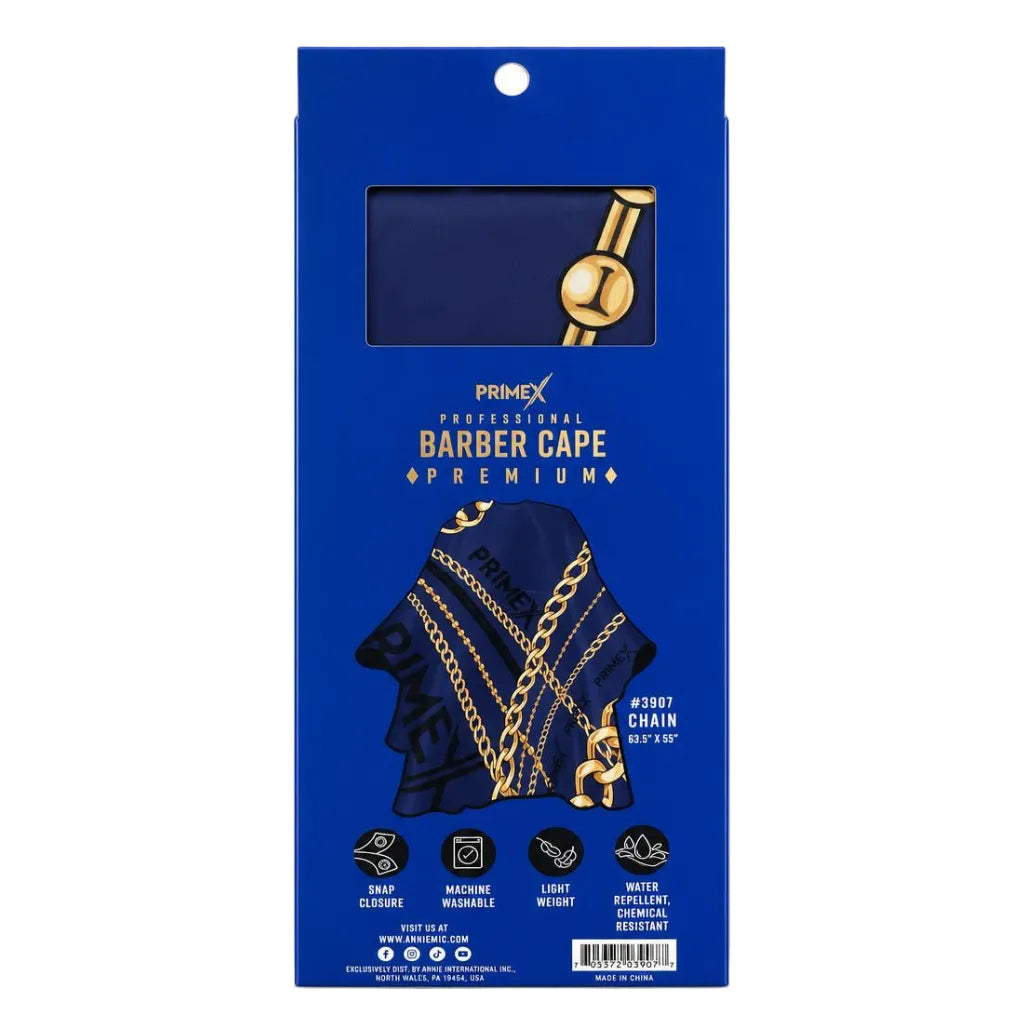 ANNIE PrimeX Premium Barber Cape - Chain