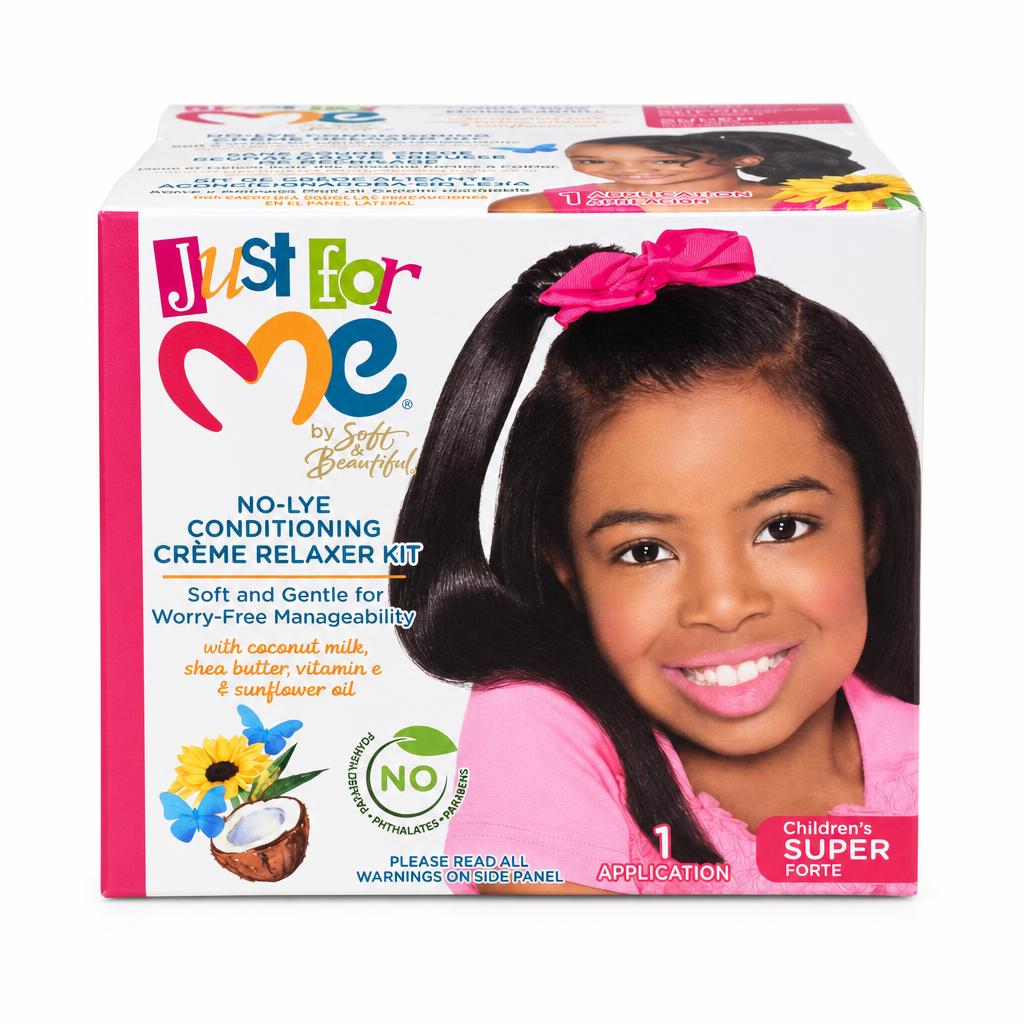 JUST FOR ME No-Lye Conditioning Creme Relaxer Kit